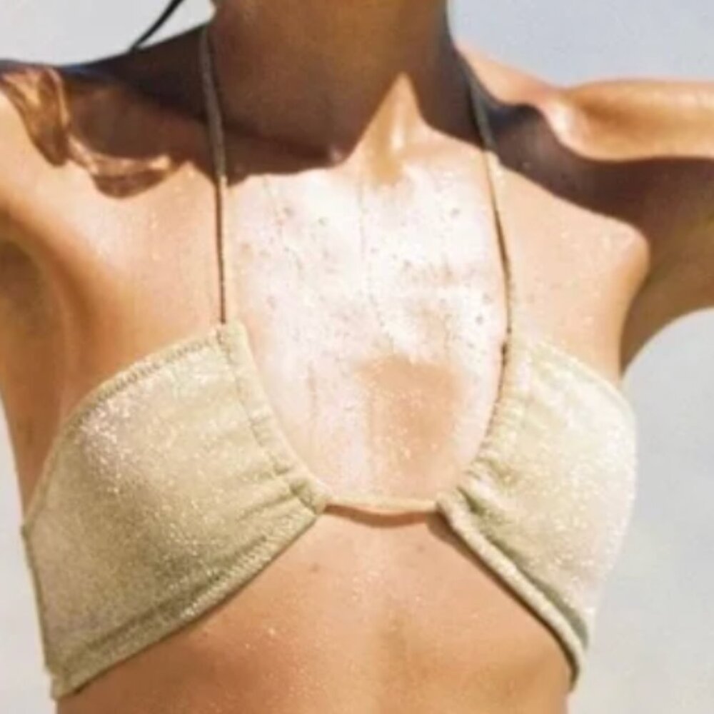 Triangl Gold Bikini